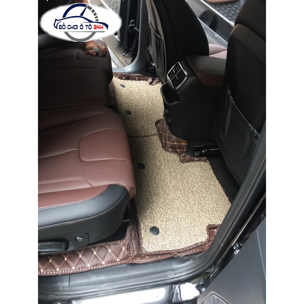 Thảm lót sàn ô tô 5D,6D Hyundai Santafe 2019-2020