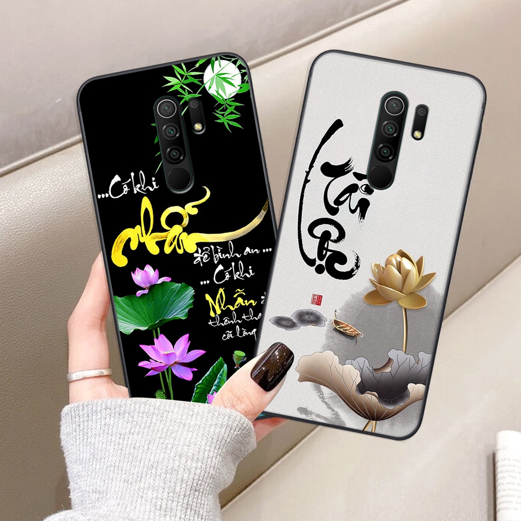 Ốp lưng Xiaomi REDMI 9 in hình chữ tài chữ lộc, Cha Mẹ, bình an SIÊU ĐẸP