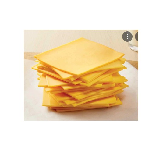 Set 10,20,50 Lát Phô mai Cheddar Cam Burger Dairymont Pháp túi 84 lát