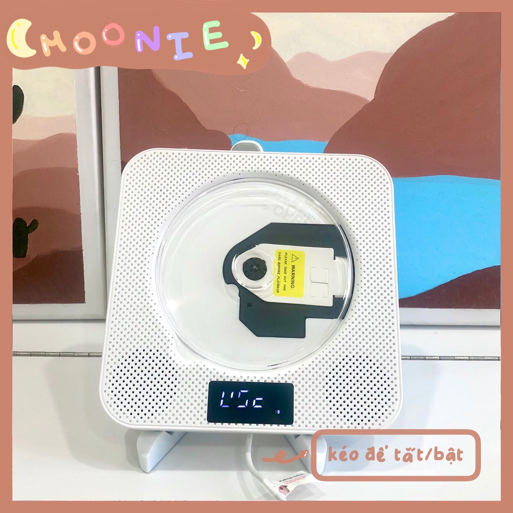 Máy nghe nhạc CD Player bản sạc pin chính hãng KECAG - Máy chạy đĩa DVD bluetooth BẢO HÀNH 6 THÁNG