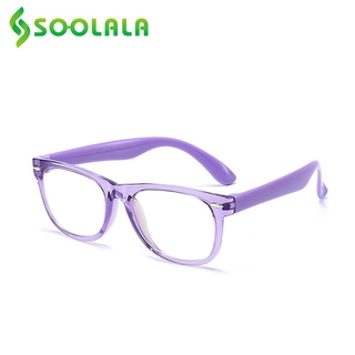 SOOLALA Thời trang Gọng kính chặn ánh sáng màu xanh lam cho trẻ em