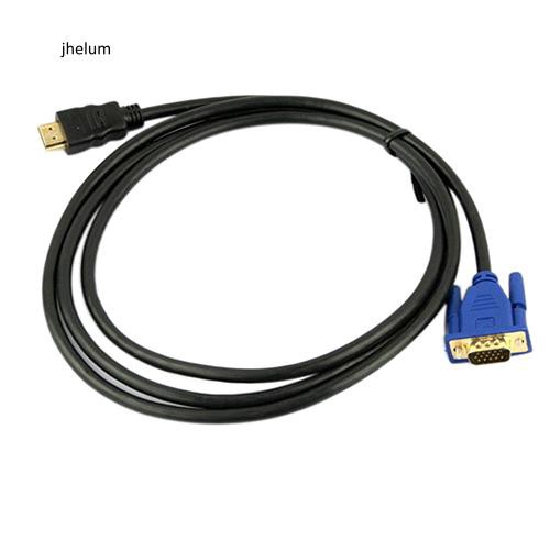 Dây cáp chuyển đổi 2 đầu cắm HDMI và VGA HD-15 kiểu dáng tiện dụng