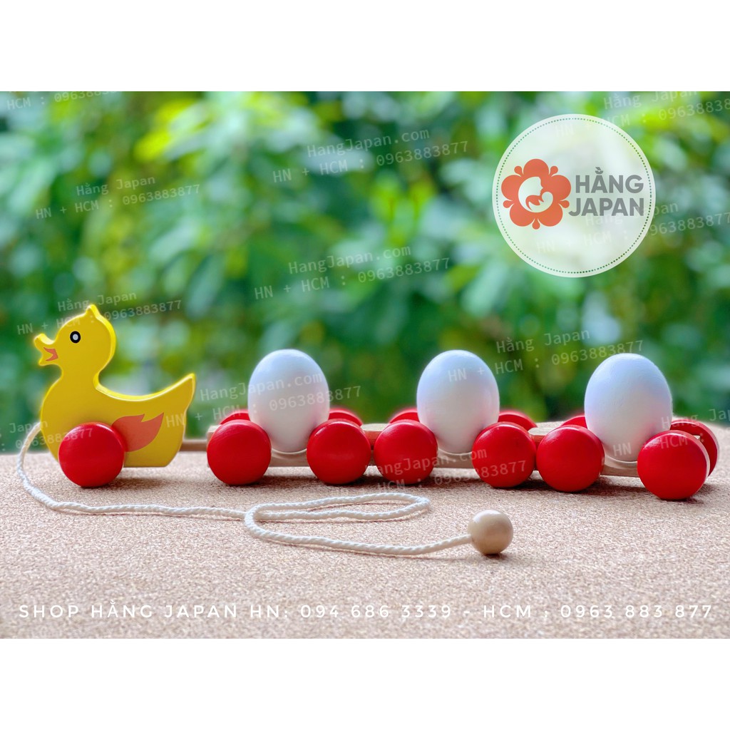 Đồ chơi vịt kéo trứng cho bé cho bé từ 6 tháng trở lên