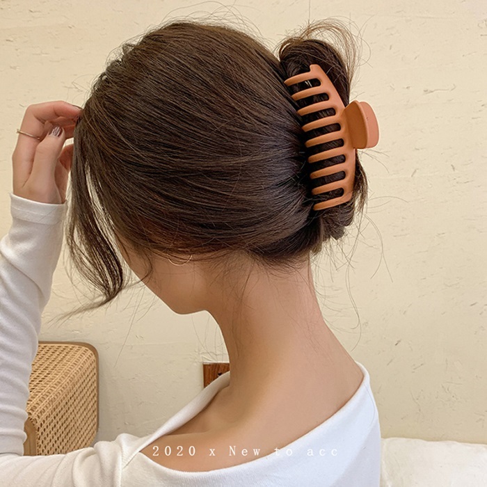 Kẹp tóc màu trơn đơn giản phong cách Hàn Quốc thời trang cho nữ