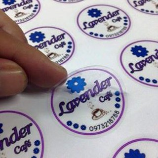 200 tem decal giấy 5 cm