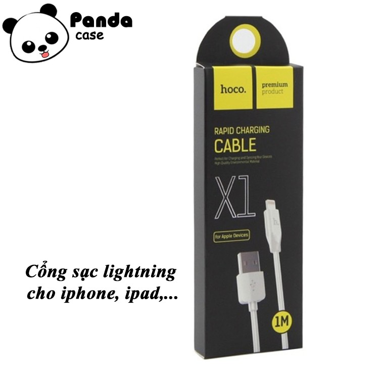 Dây Cáp Sạc Lightining Hoco X1 – Hỗ Trợ Sạc Nhanh - Dài 1m Cho Iphone, ipad,…- Hàng chính hãng