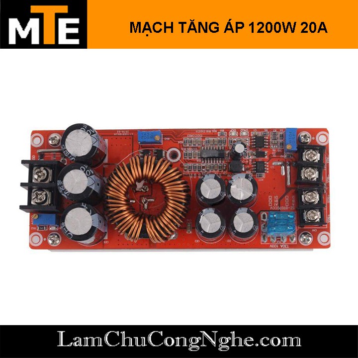 Mạch tăng áp 1200W 20A DC-DC 8-60V lên 12-83V