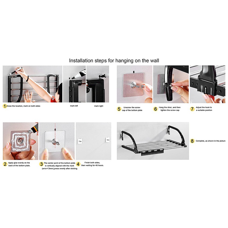 Giá Phơi Đồ Bằng Thép Không Gỉ Có Thể Gấp Gọn Tiện Dụng