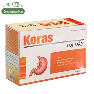 Thực phẩm bảo vệ sức khỏe koras dạ dày, hỗ trợ người bị trào ngược, co thắt dạ dày