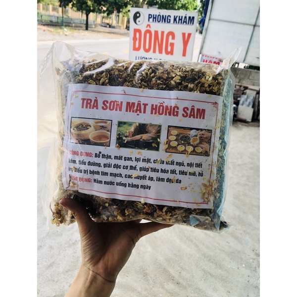 1Kg Trà Sơn mật Hồng sâm thơm ngon,mát gan,lợi tiểu