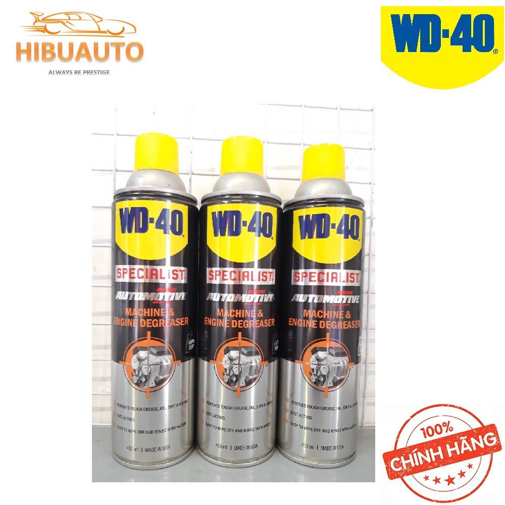 Dung dịch vệ sinh dầu mỡ WD40 Machine & Engine Degreaser 450ML 351044 thumbnail
