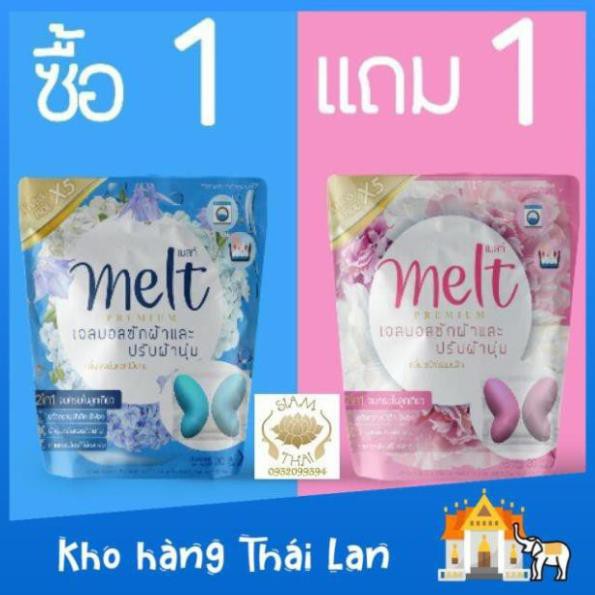 Viên Nước Giặt Xả Quần Áo Cao Cấp MELT 2IN1 Siêu Sạch, Siêu Thơm - Thái Lan