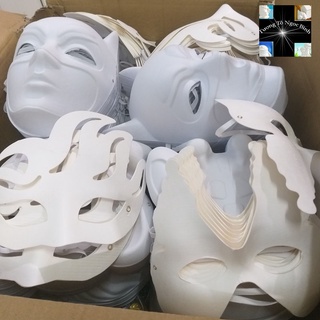 Combo 26 Mặt nạ giấy bồi kèm dây đeo♥Các mẫu khác nhau trò chơi thủ công mỹ thuật không thể thiếu cho các b