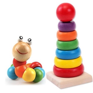 Combo 2 món đồ chơi bằng gỗ cho bé