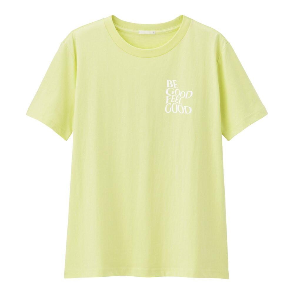 Áo Thun Cotton Nữ Hiệu GU Graphic "Be Good Feel Good" Chính Hãng 100% - GU Shop