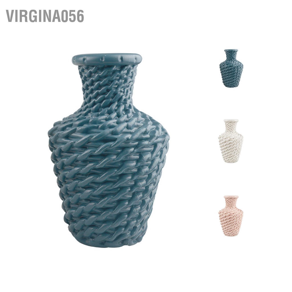 Virgina056 Bình hoa phong cách Bắc Âu Trang trí bằng nhựa Giả mây đựng khô ướt