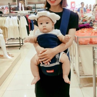 Đai địu ngồi đa năng royal có đỡ cổ bé