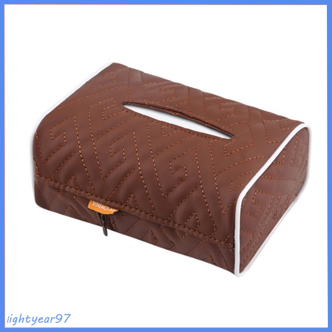 Túi Da Đựng Khăn Giấy Treo Chỗ Tỳ Tay Xe Hơi