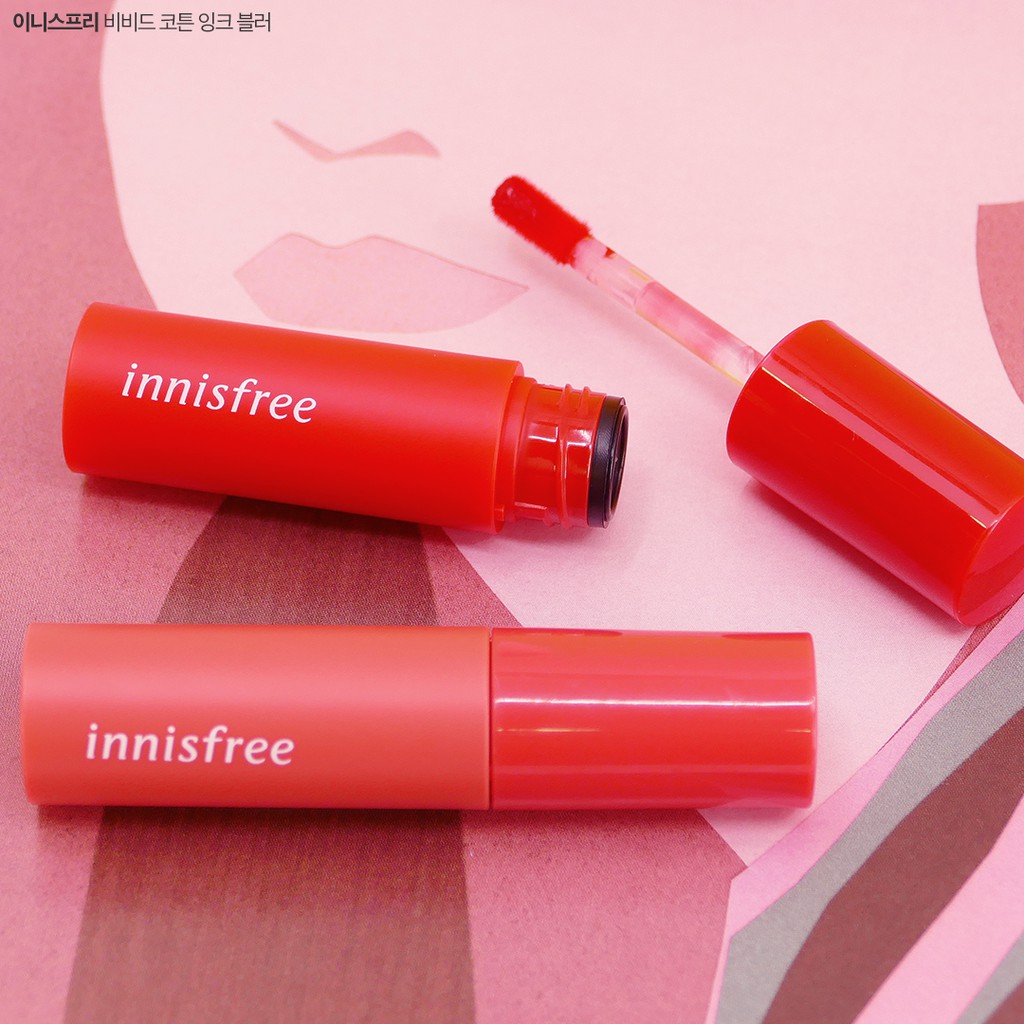 [New 2019] Son Kem Lì Mịn Nhẹ Innisfree Vivid Cotton Ink [Blur] 4g