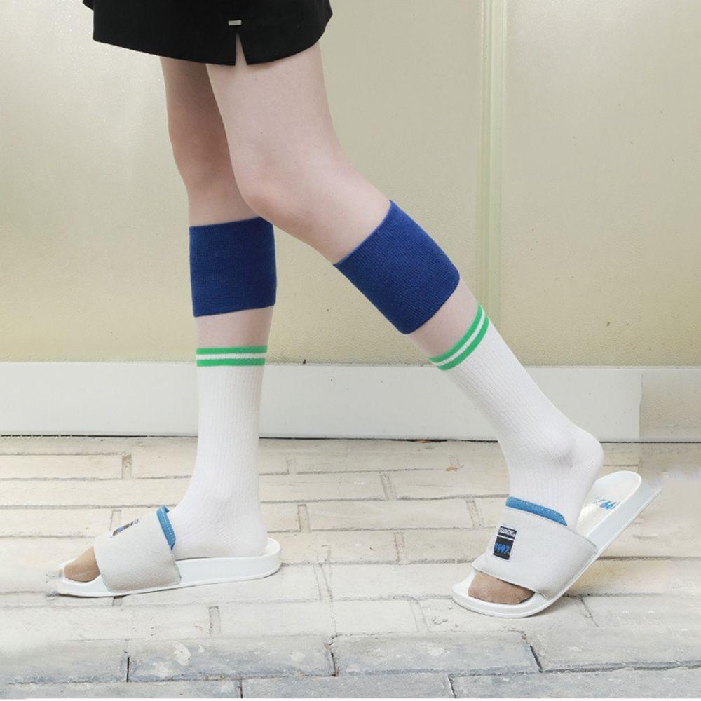 SOMEDAYZL Tất Thể Thao Vải Cotton Kẻ Sọc Thoáng Khí Kiểu Hàn Quốc Dễ Thương Cho Nữ