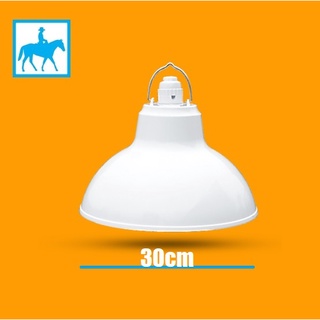 Bộ Chao đèn Chóa đèn nhựa trắng ngoài trời 30cm và đuôi E27 Kín nước - Chóa đèn đuôi E27 Kín nước