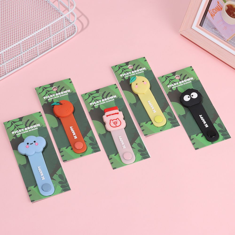 Phụ Kiện Quấn Dây Cáp/Tai Nghe/ Dây Cáp Kiểu Dáng Hoạt Hình Dễ Thương Đa Năng