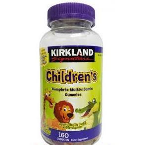 Kẹo dẻo Kirkland Children's Multivitamin Gummies dành cho bé biếng ăn, thiếu chất 160 viên