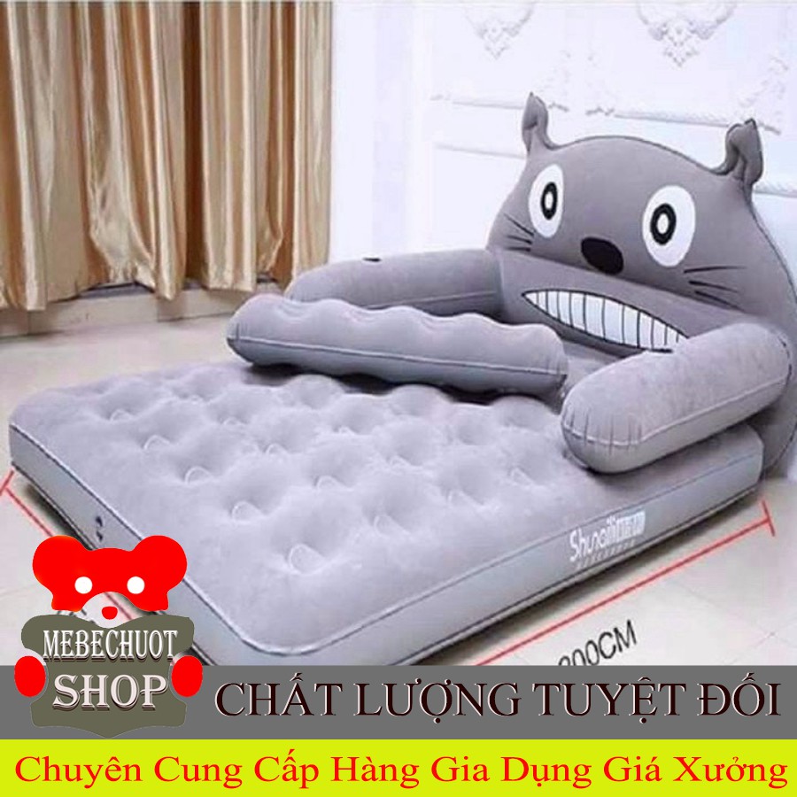 [ sale mùa hè] Giường hơi 1 tầng hình thú kèm bơm + gối + miếng dán .