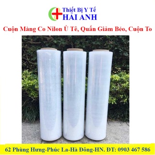 Cuộn màng co nilon ủ tê, quấn giảm béo, cuộn to