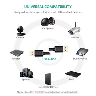 Cáp 2 hai đầu đực USB 3.0 Ugreen 10369 (dài 0.5 m)