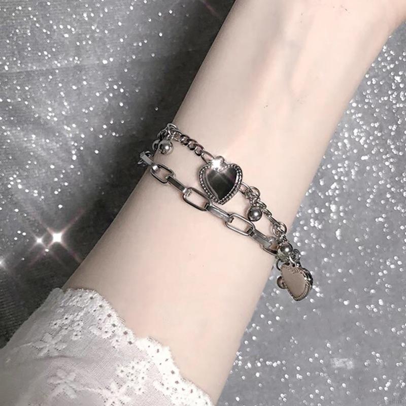 Vòng Lắc Tay Hợp Kim Dạng Hở Hình Trái Tim Xinh Xắn Cho Nữ | BigBuy360 - bigbuy360.vn