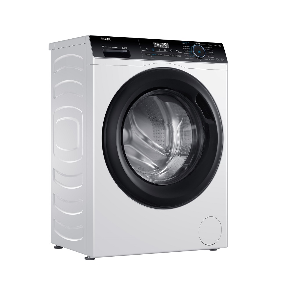 Máy giặt cửa trước 8kg Aqua AQD-A800F.W - Hàng chính hãng