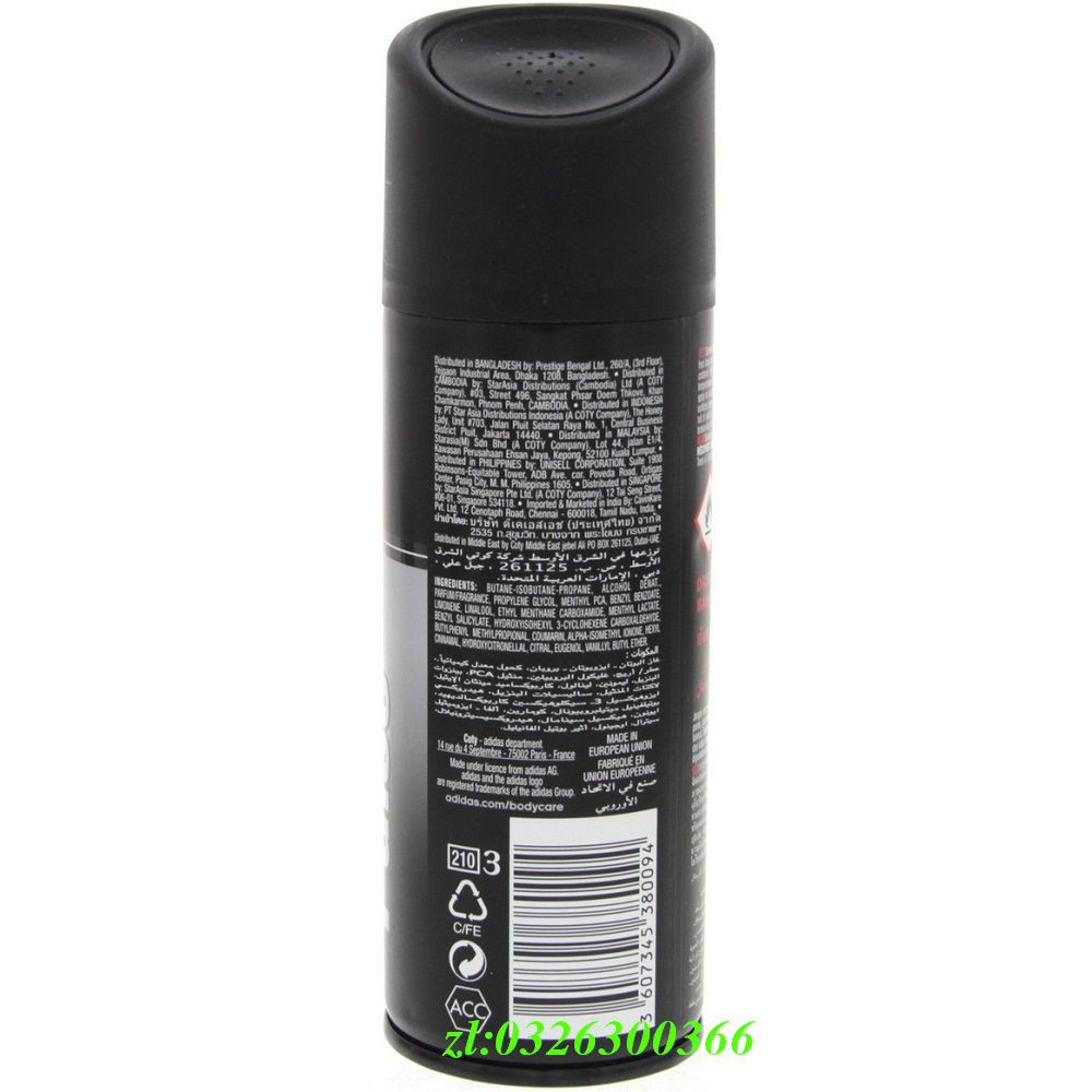 Xịt Khử Mùi Nam 150Ml Adidas Dynamic Pulse Chính Hãng.