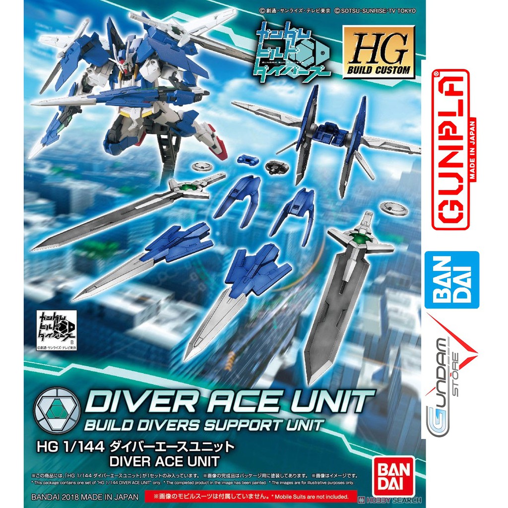 Gundam Bandai Hg Diver Ace Unit Hgbd Build Divers Phụ Kiện Mô Hình Nhựa Đồ Chơi Lắp Ráp Anime Nhật Tỷ Lệ 1/144