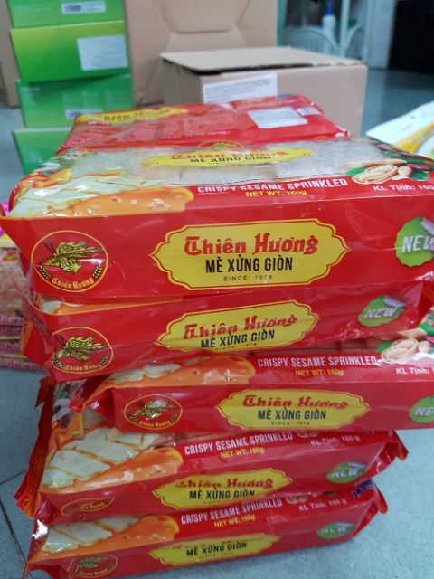 Mè xửng giòn thiên hương gói đỏ 150g -date luôn mới