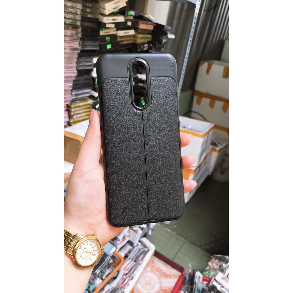 Ốp lưng dẻo giả da Auto Focus Oppo F11