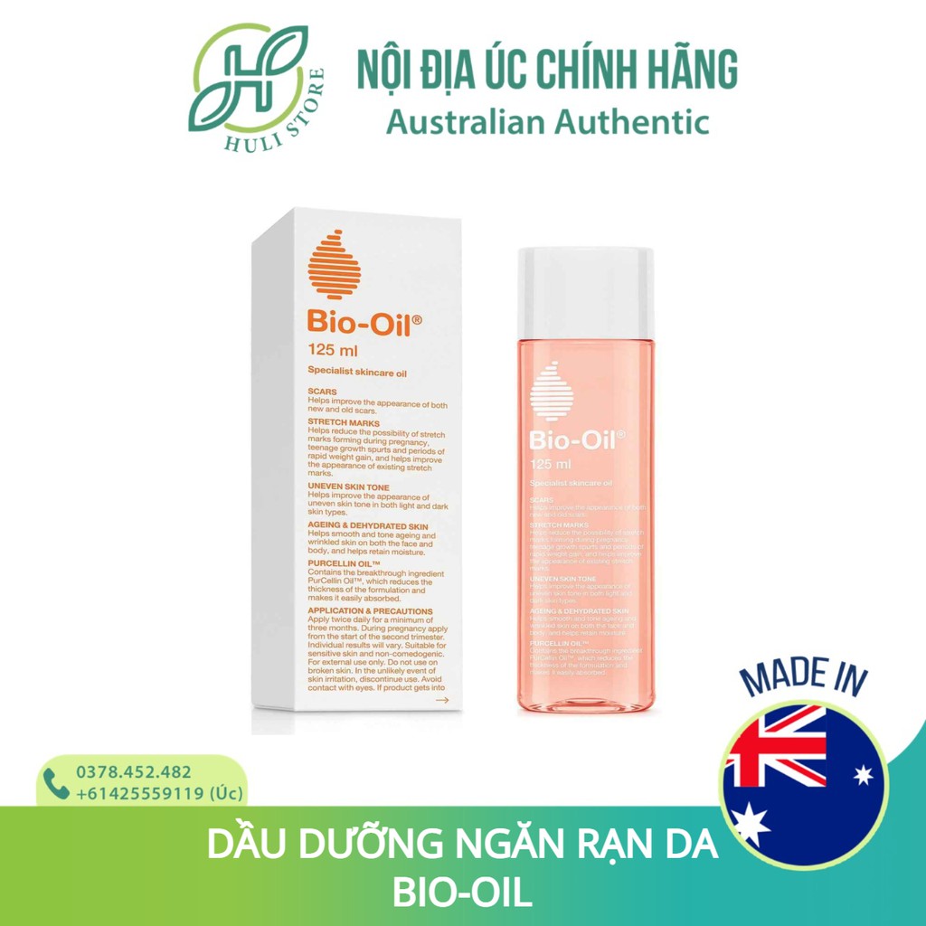 Tinh dầu giảm rạn, nứt và sẹo Bio Oil 60ml/125ml/200ml