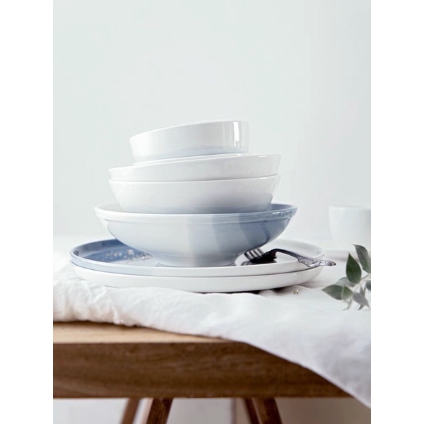 Bộ bát đĩa Blue Sky màu xanh dương thiên thanh 20 món và 12 món cao cấp