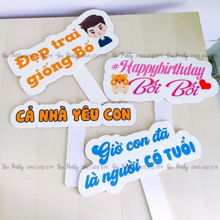 (Cắt Máy Sắc Nét) Hashtag Cầm Tay Chụp Ảnh Thôi Nôi Sinh Nhật