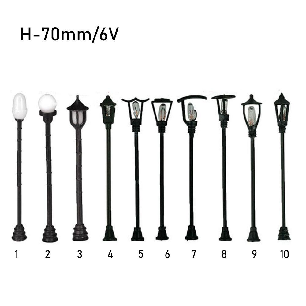 Set 10 Đèn Led 70mm Ánh Sáng Trắng Ấm Trang Trí Tiểu Cảnh