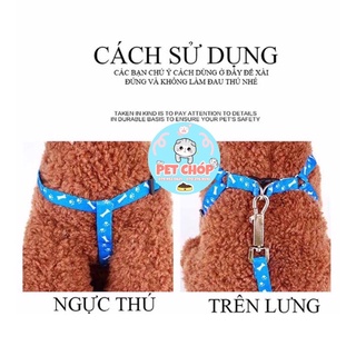 DÂY DẮT KÈM YẾM CHO CHÓ MÈO