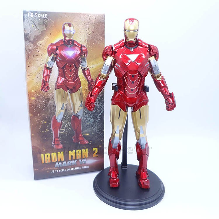 Mô hình Iron man MArk 4 MK, mk5 ,mk6, mk7 chính hãng empire toy crazy toy 1/6 - cao 30cm - Avengers