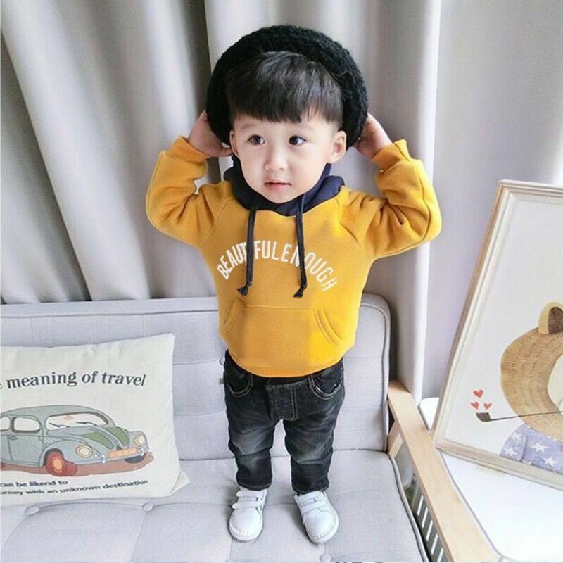 Áo Nỉ Có Mũ Hoodie Trái Tim Cho Bé 8-18kg - QATE20