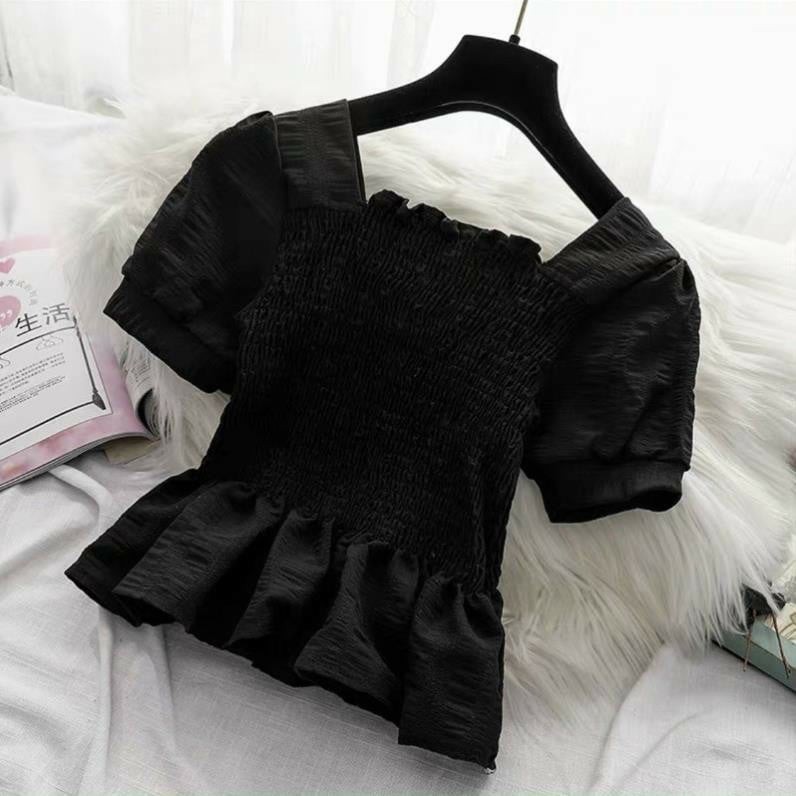 [Mã SUSTMN03 giảm 15% tối đa 30k đơn 99k]Áo Croptop Chun Nhún-Áo Croptop Kiểu Nữ-Áo croptop Nữ-Chất Voan Mềm Mại | BigBuy360 - bigbuy360.vn