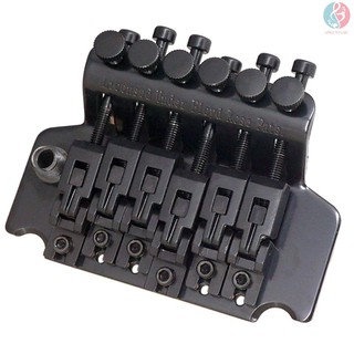 E&M 6 String Double Roll Tailpiece Saddle Tremolo Bridge System for Electric Guitar Replacement