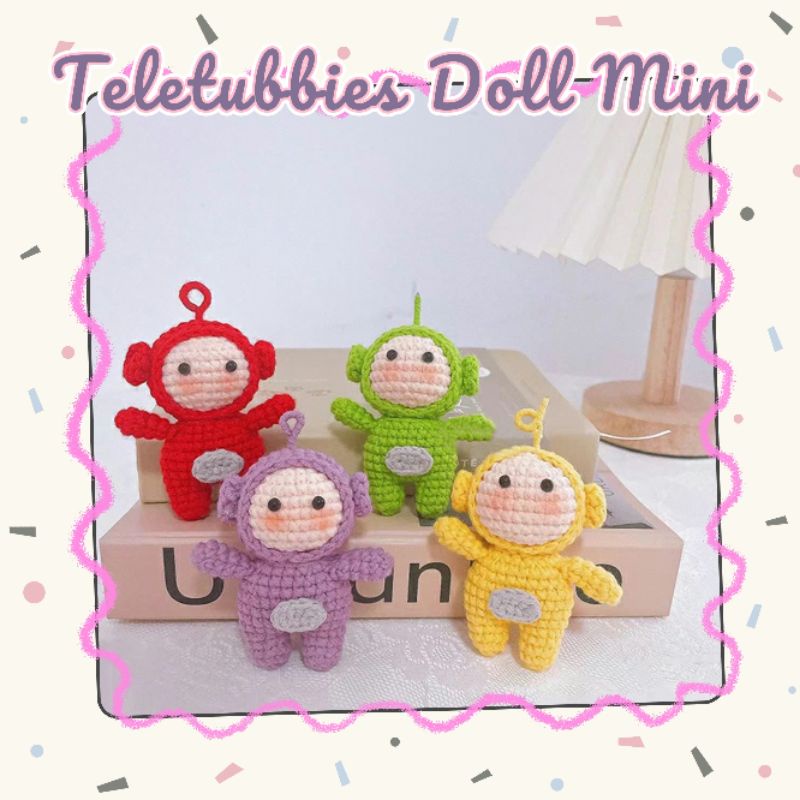 Móc Khóa Len Teletubbies doll mini
