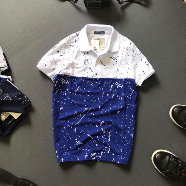 ALBUM 439 - ÁO THUN VNXK COTTON CỔ BÊ PHỐI MÀU RẰN RI