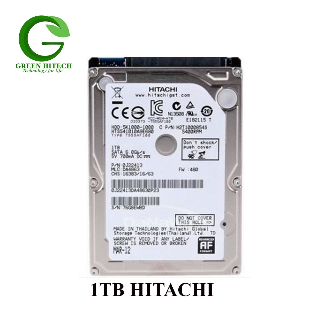 Ổ cứng HDD Hitachi/ HGST 1TB 3.5&quot; SATA 3-HÀNG LIKENEW CHÍNH HÃNG-DÙNG ĐƯỢC CHO CAMERA-BH 24 THÁNG