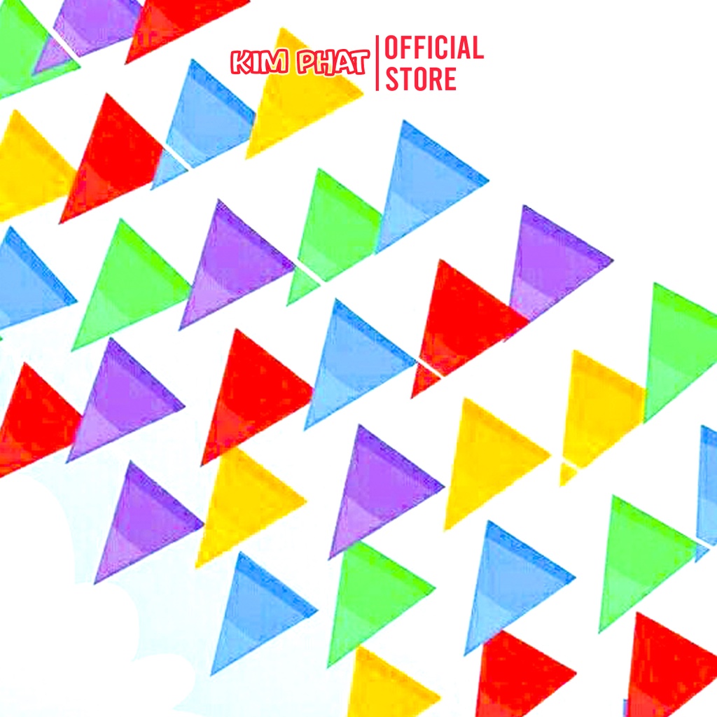 Cờ tam giác đuôi nheo 12 Lá Trang Trí Tết, Lễ hội