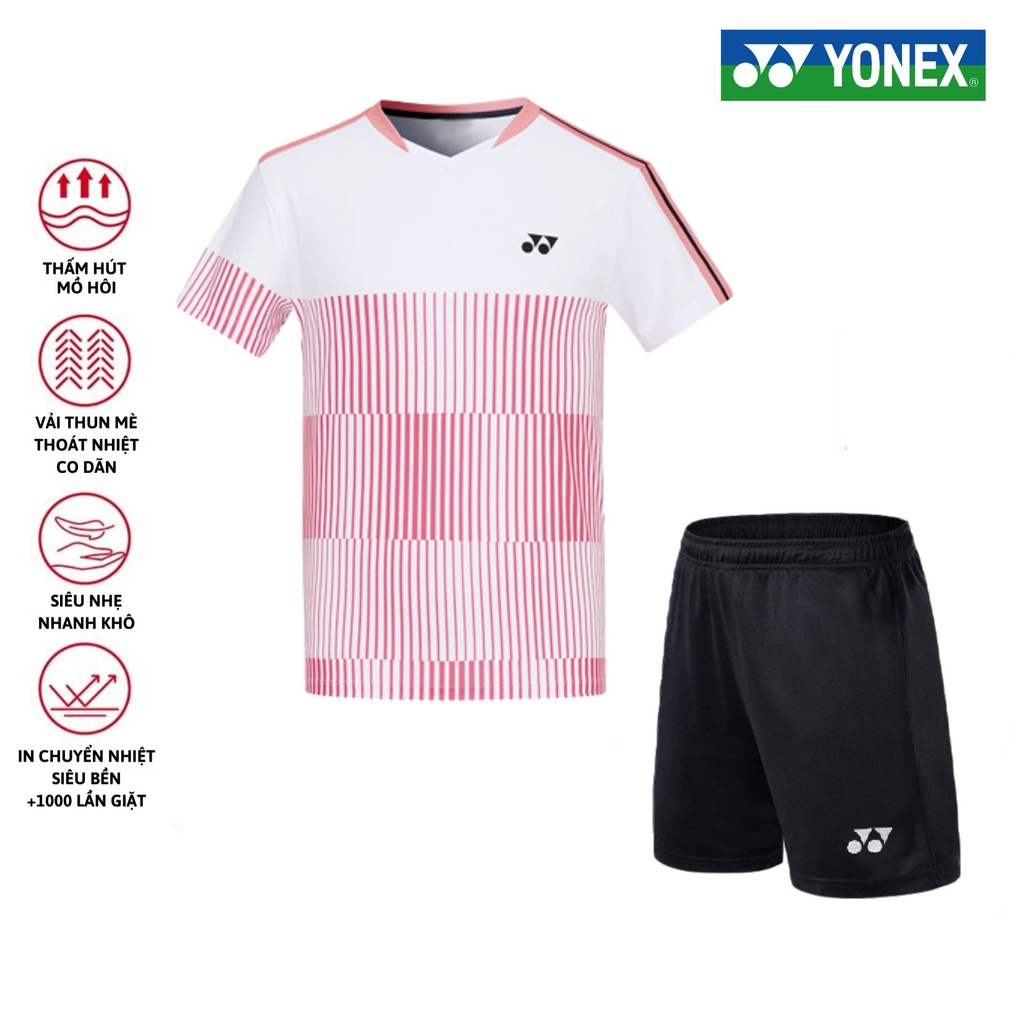 Áo cầu lông, quần cầu lông Yonex chuyên nghiệp mới nhất sử dụng tập luyện và thi đấu cầu lông MS25